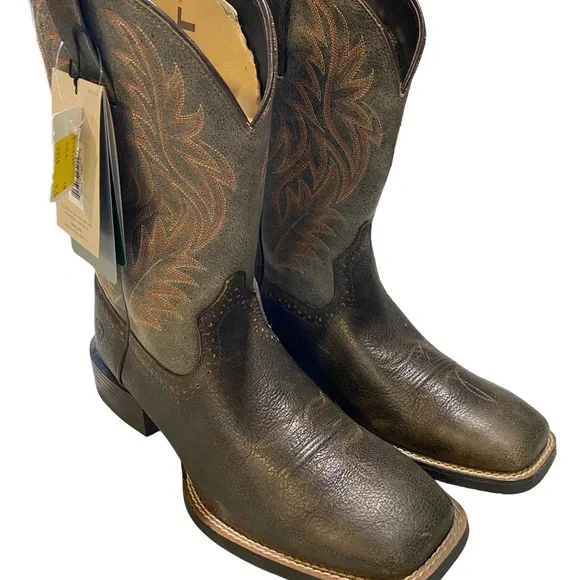Ariat Sport Wide Square Toe Western Boot - Picture 1 of 5